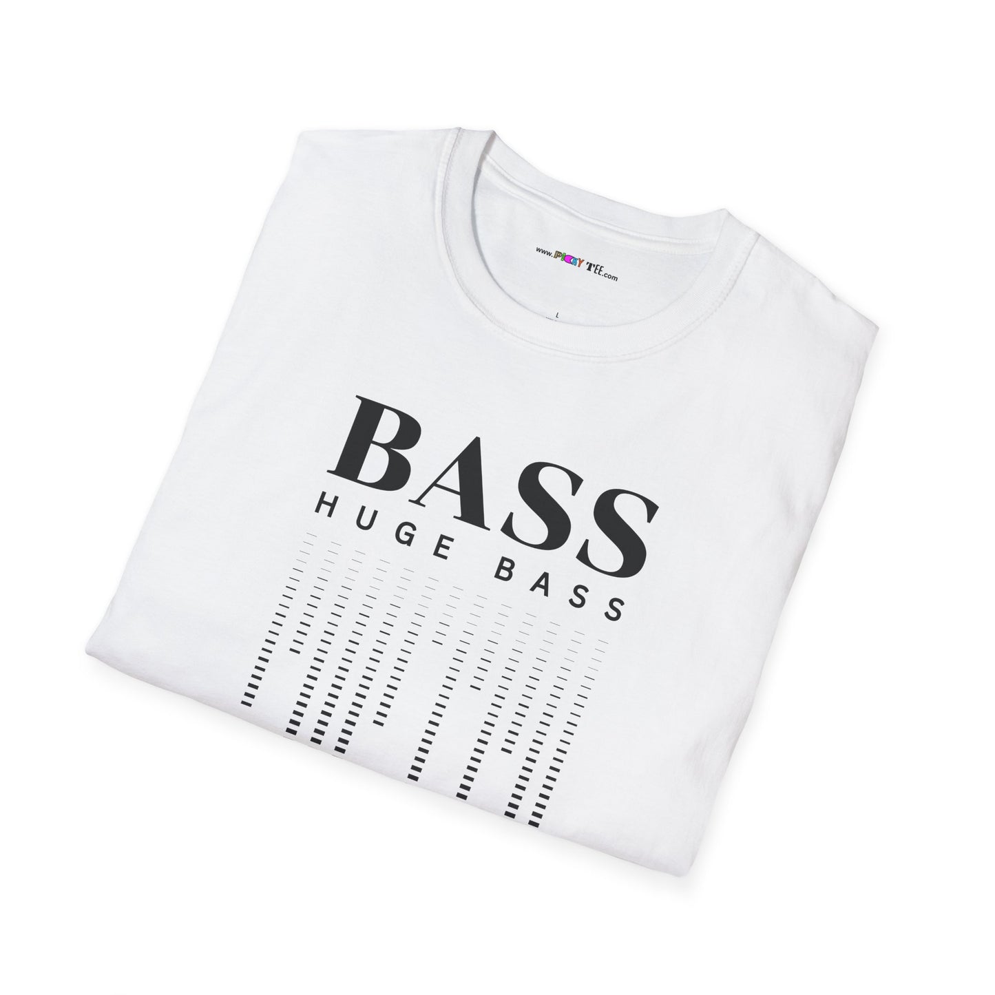 BASS HUGE BASS Unisex Softstyle 100% Cotton T-Shirt