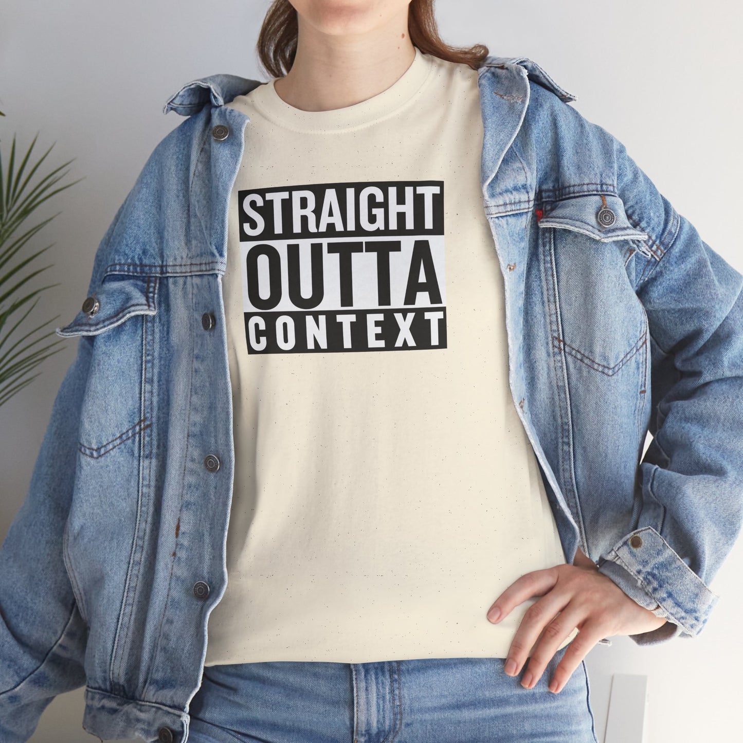 STRAIGHT OUTTA CONTEXT Unisex Heavy Cotton Tee