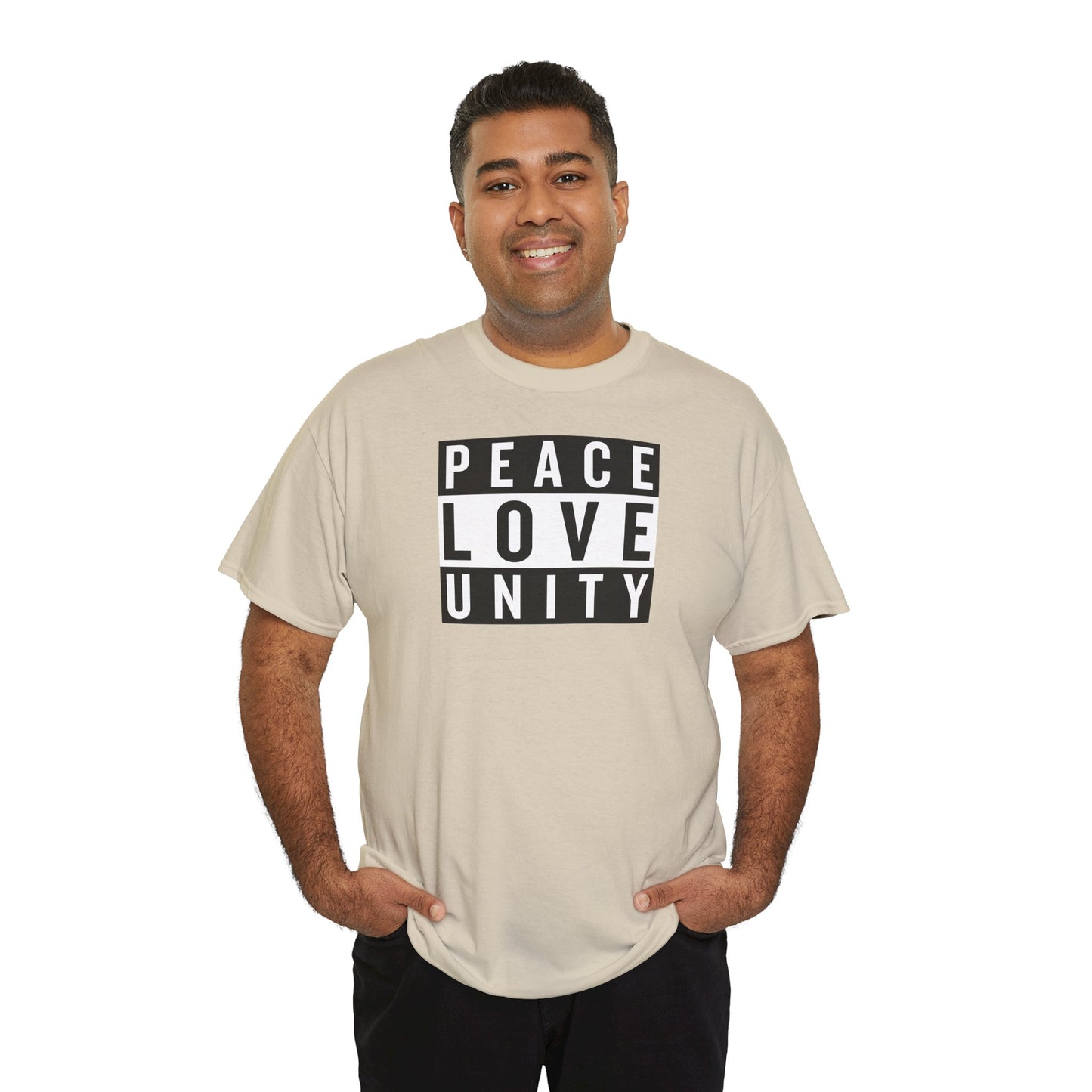 PEACELOVEUNITY Unisex Heavy Cotton Tee