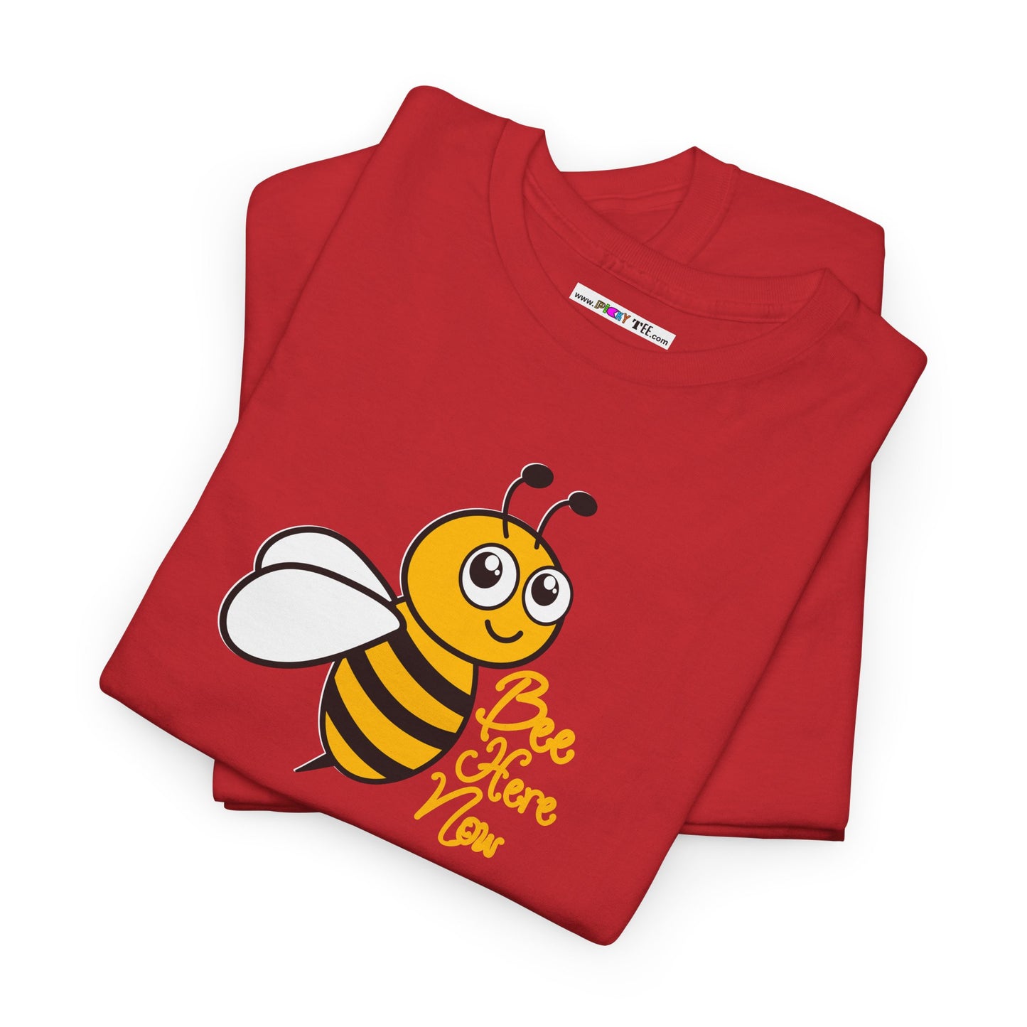 Bee Here Now Unisex Heavy Cotton Tee
