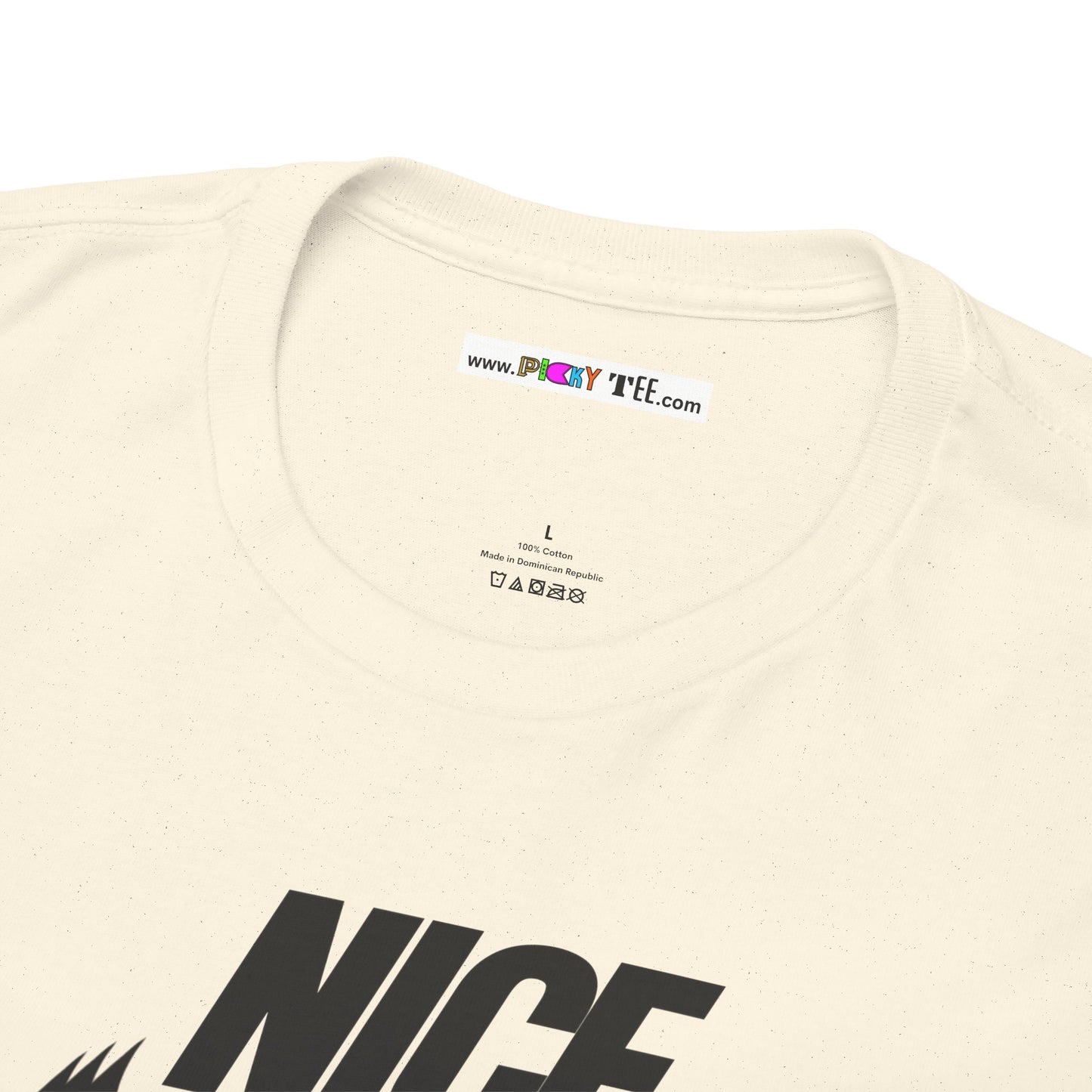 NICE... JUST BE. Unisex Heavy Cotton Tee
