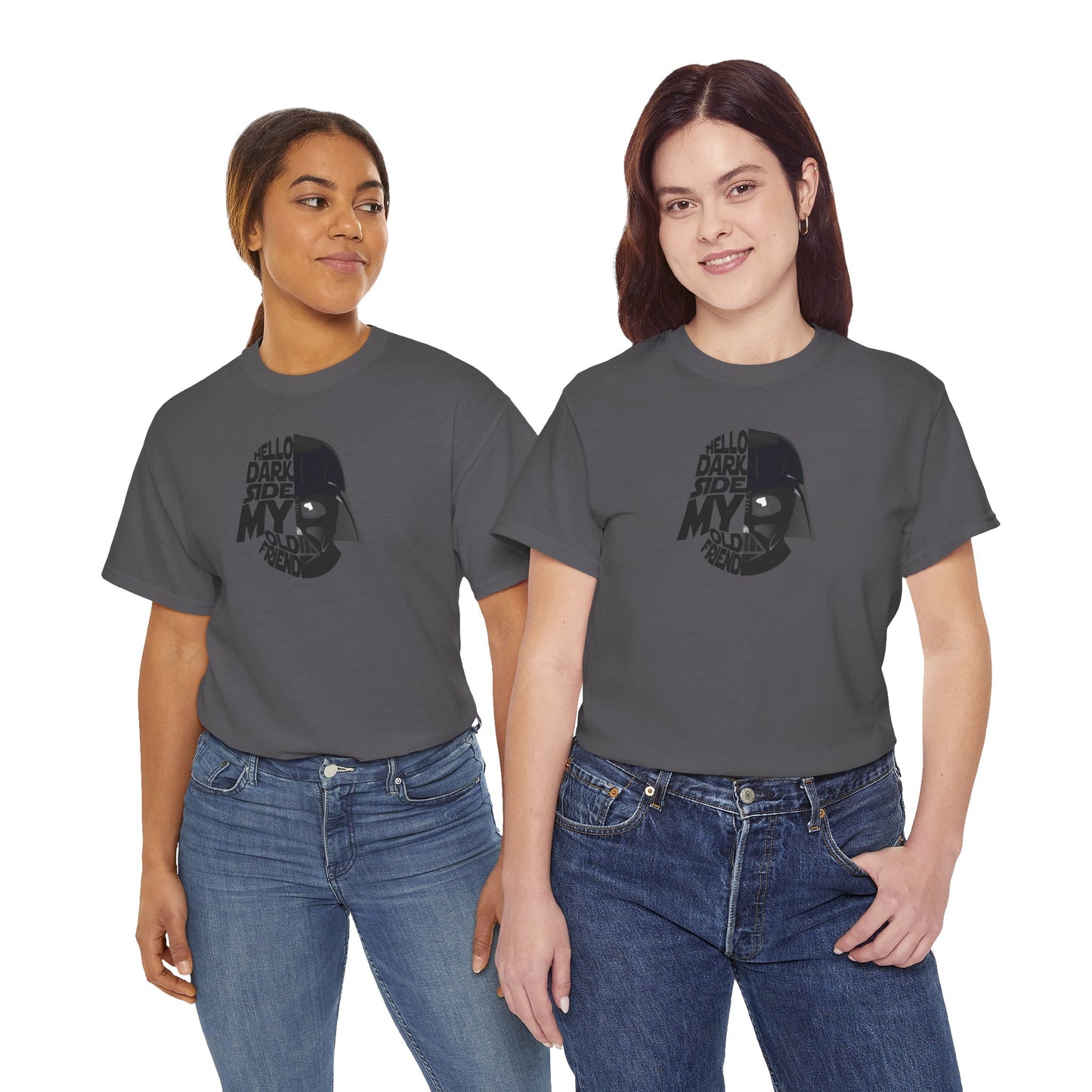 HELLO DARKSIDE MY OLD FRIEND Unisex Heavy Cotton Tee