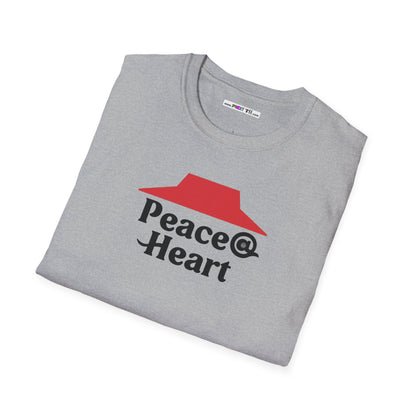 Peace @ Heart Unisex Softstyle 100% Cotton T-Shirt