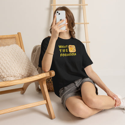 WHAT THE FOCACCIA Unisex Heavy Cotton Tee