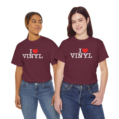 I ❤️ VINYL Unisex Heavy Cotton Tee