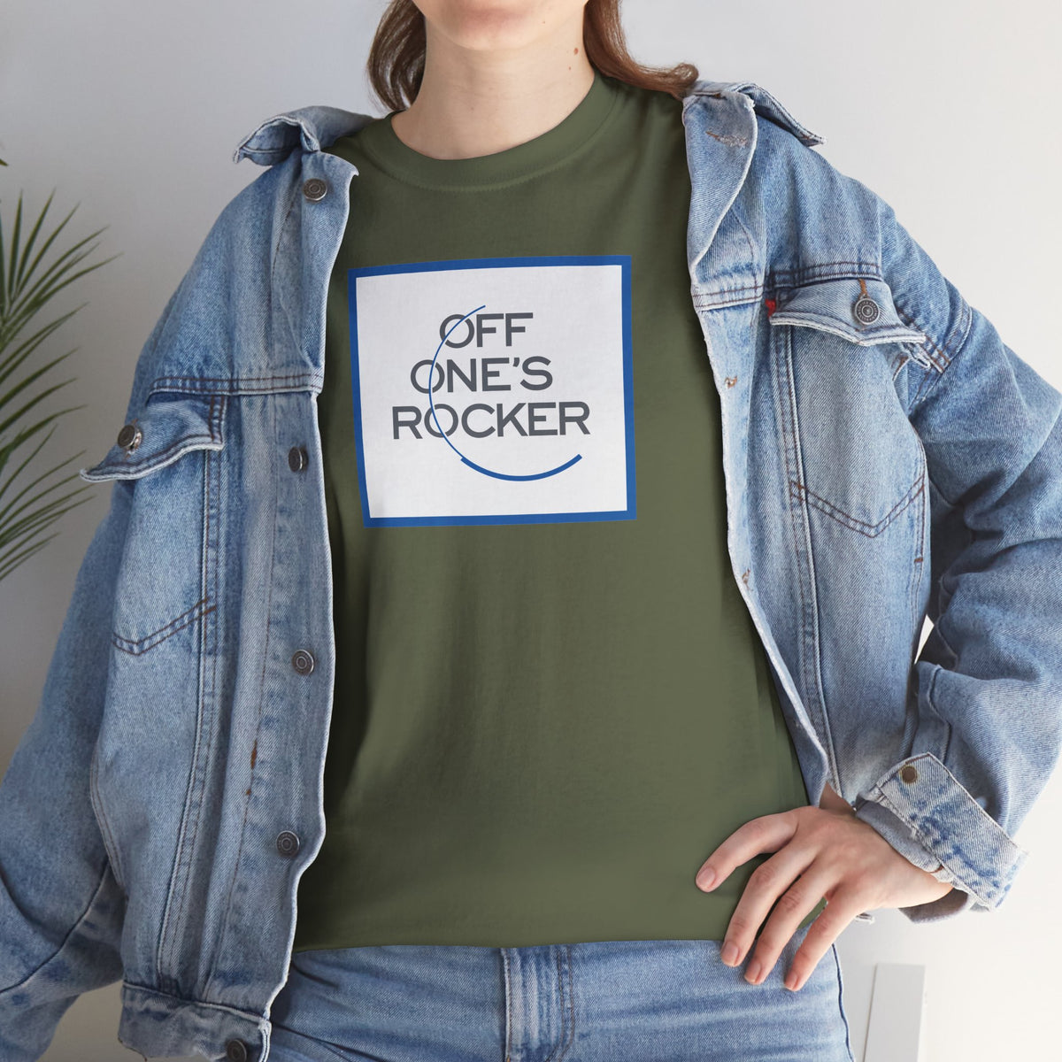 OFF ONE'S ROCKER Unisex Heavy Cotton Tee