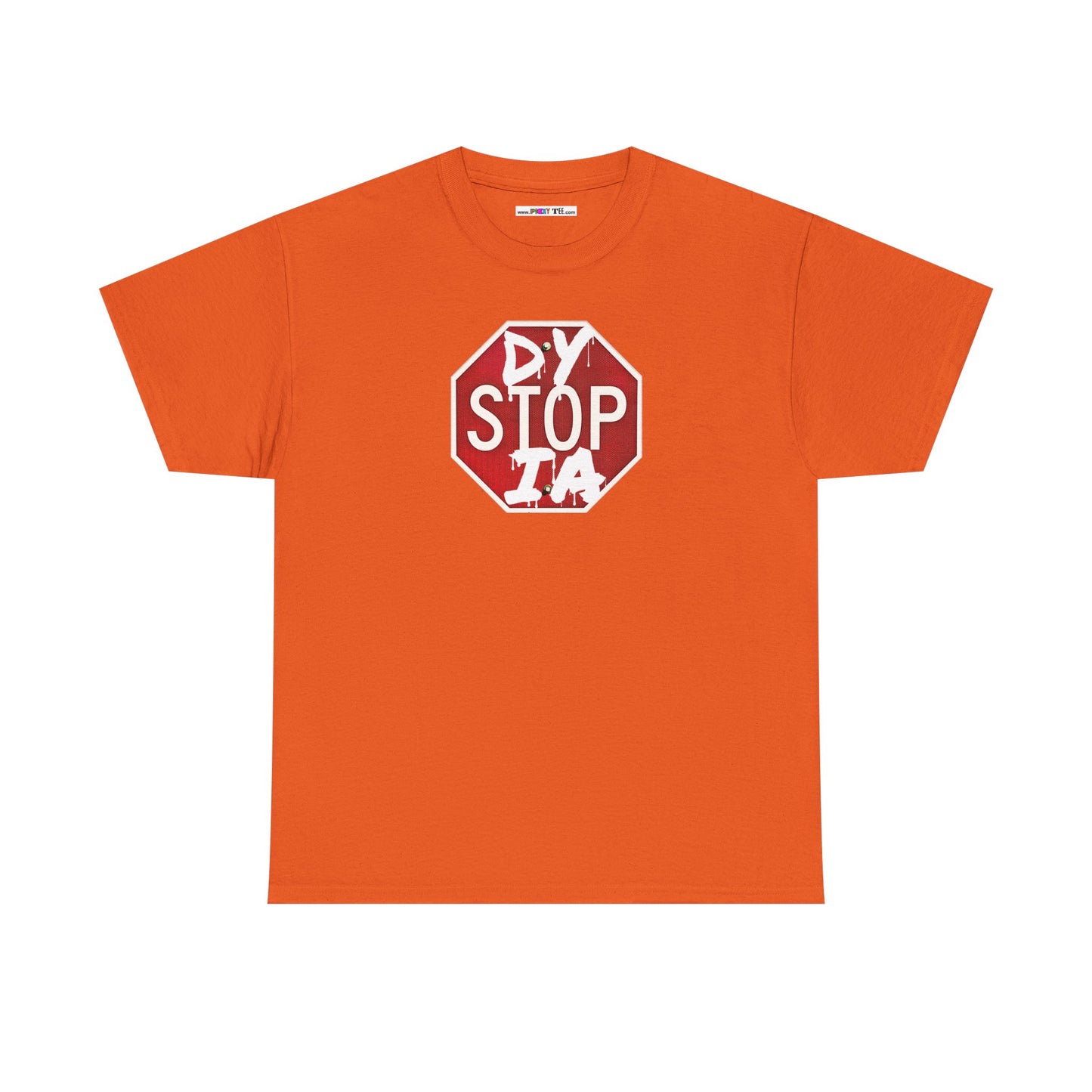STOP DYSTOPIA Unisex Heavy Cotton Tee