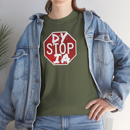 STOP DYSTOPIA Unisex Heavy Cotton Tee