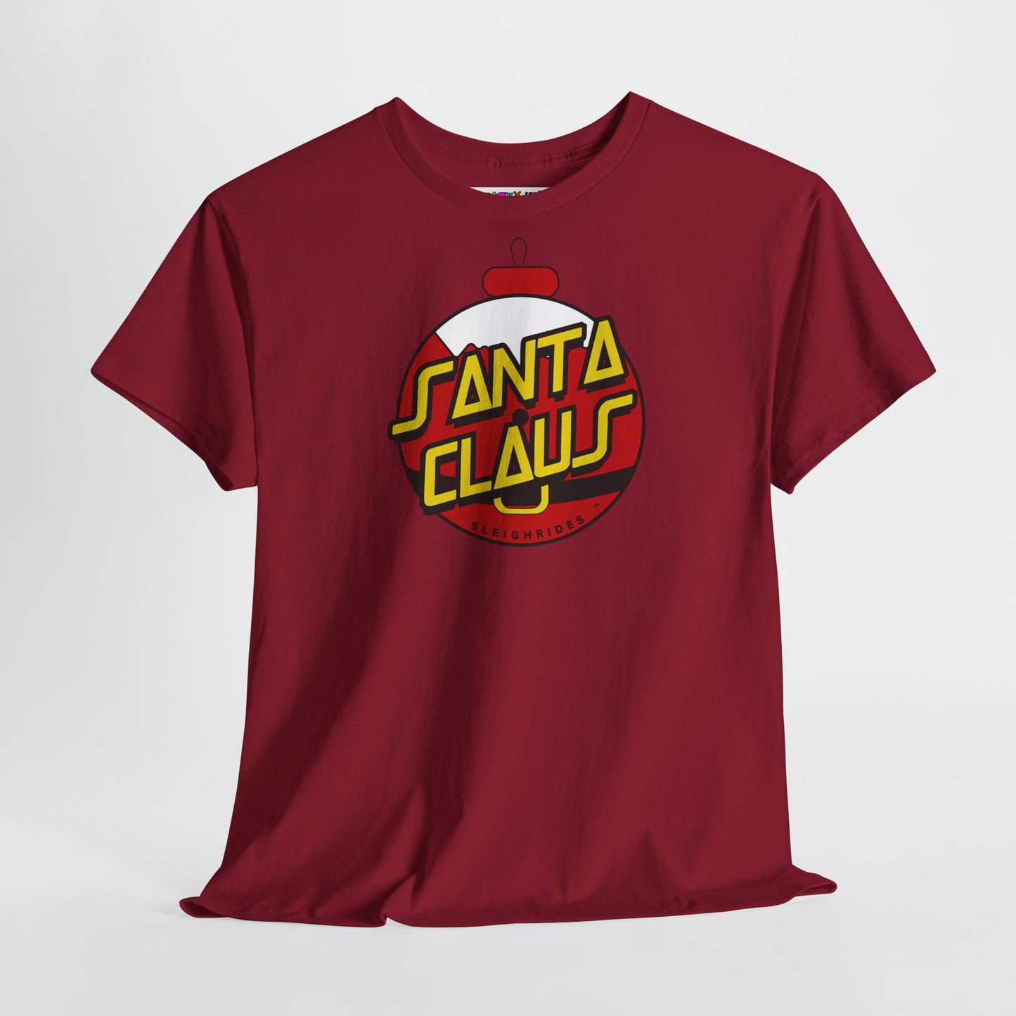 SANTA CLAUS SLEIGHRIDES Unisex Heavy Cotton Tee