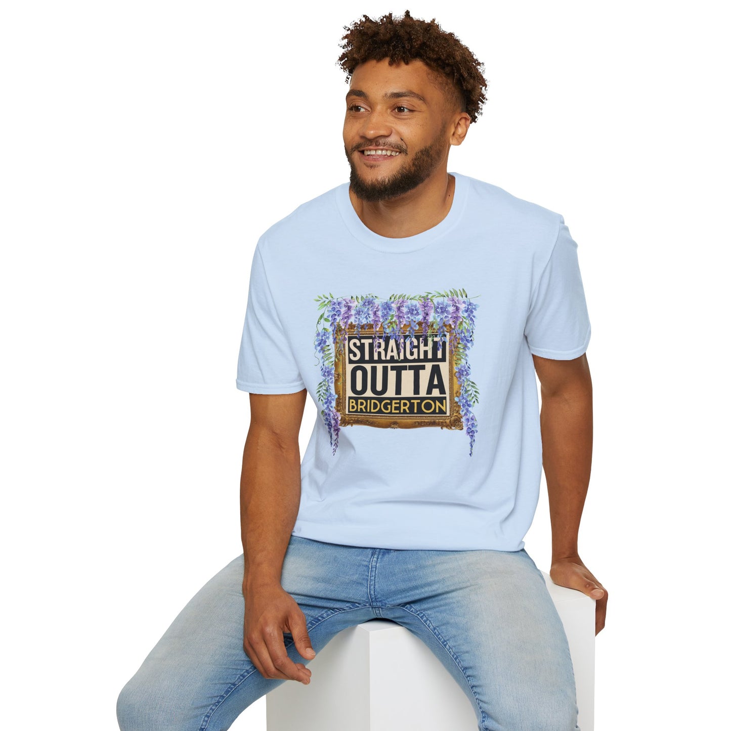 STRAIGHT OUTTA BRIDGERTON Unisex Softstyle 100% Cotton T-Shirt