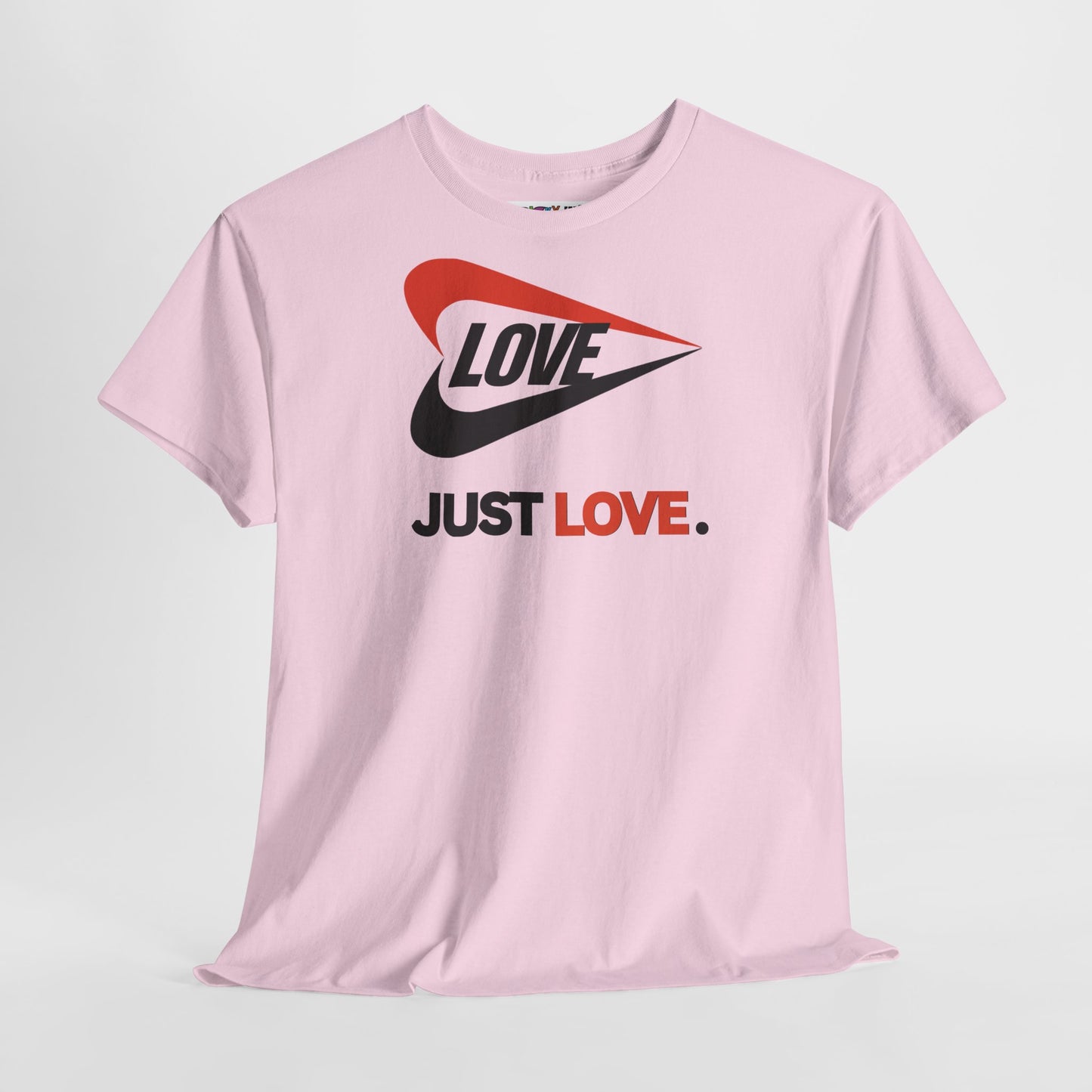 LOVE JUST LOVE. Unisex Heavy Cotton Tee