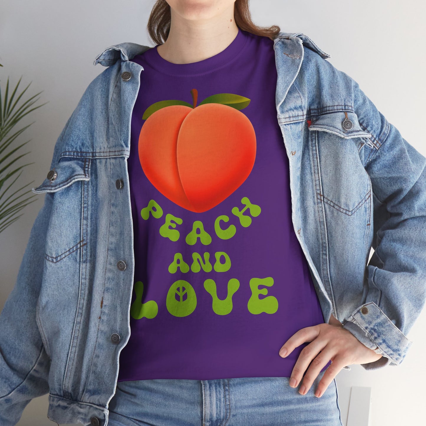 PEACH AND LOVE Unisex Heavy Cotton Tee