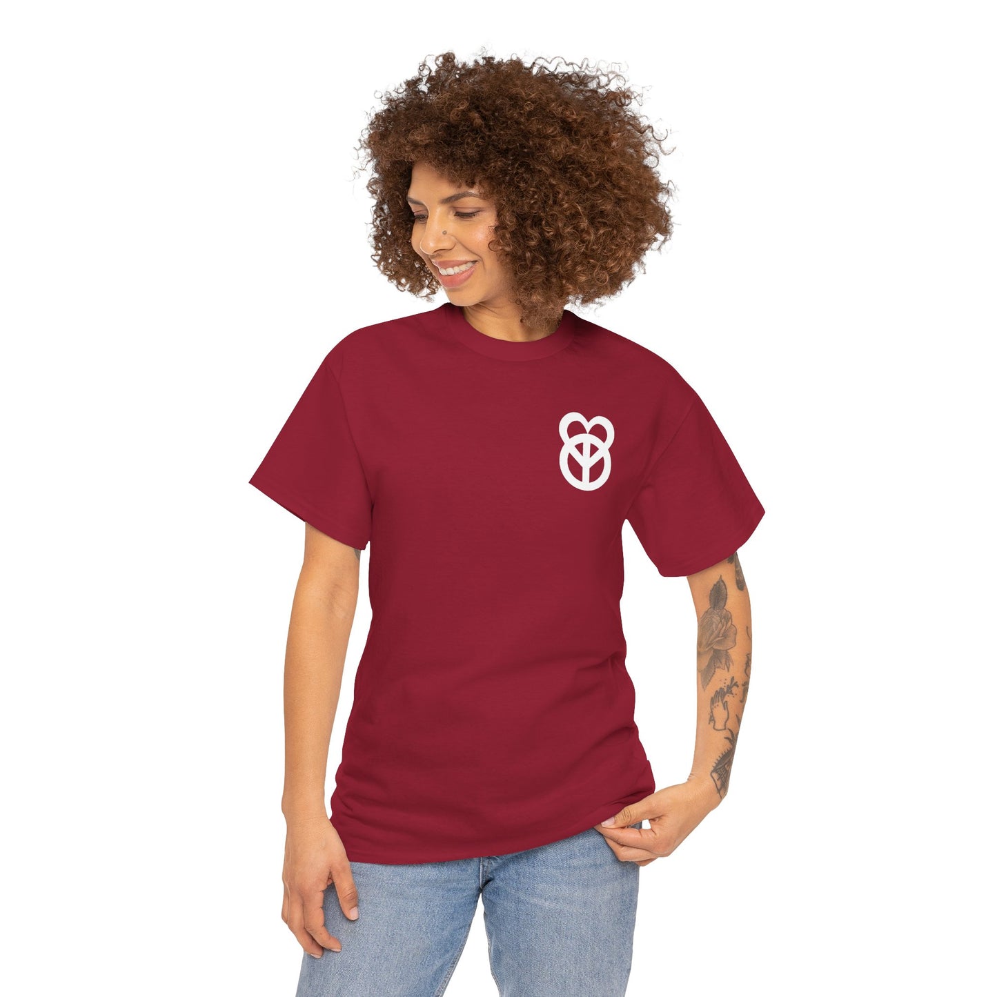 KEEP PEACE AND LOVE ON Unisex Heavy Cotton Tee
