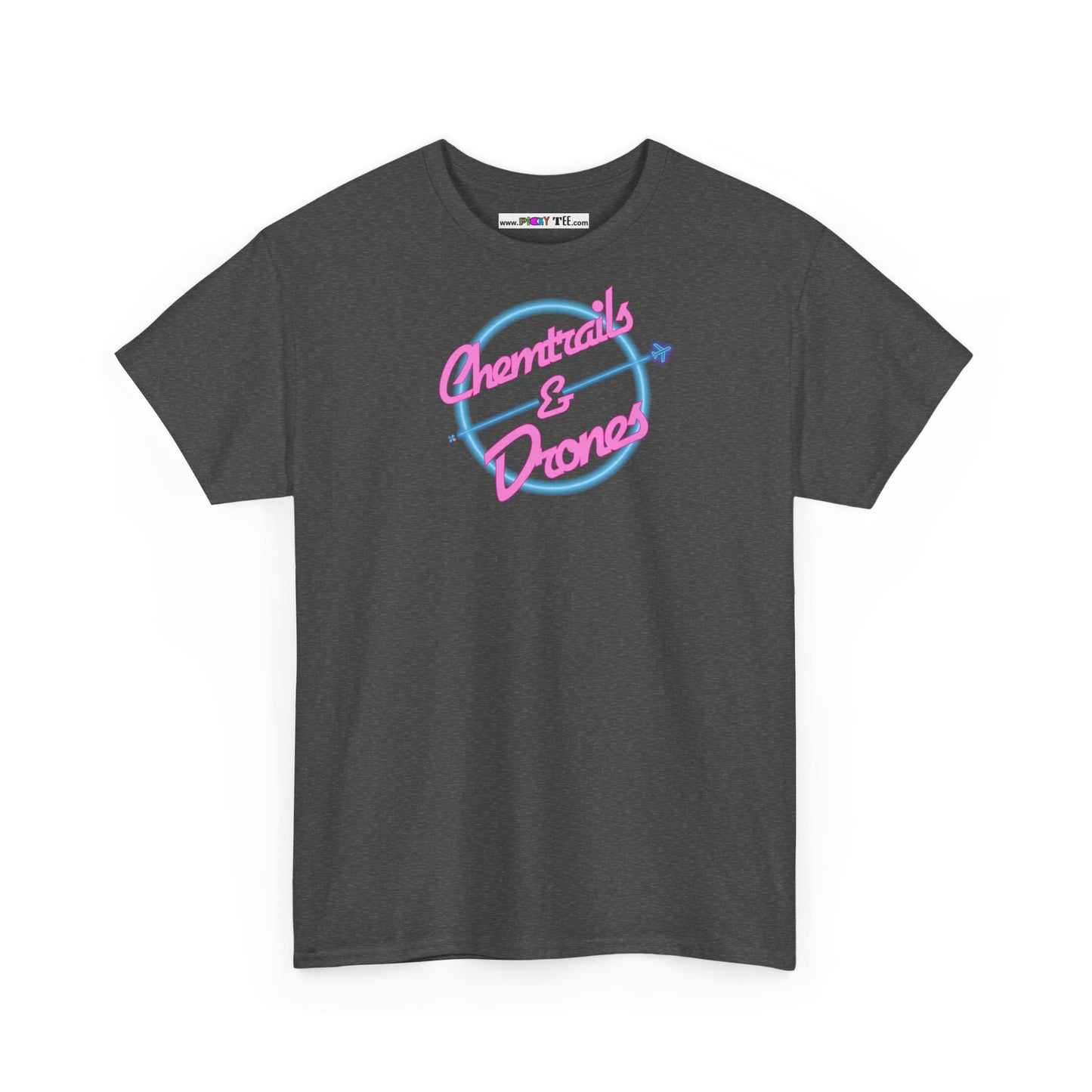 Chemtrails & Drones Unisex Heavy Cotton Tee