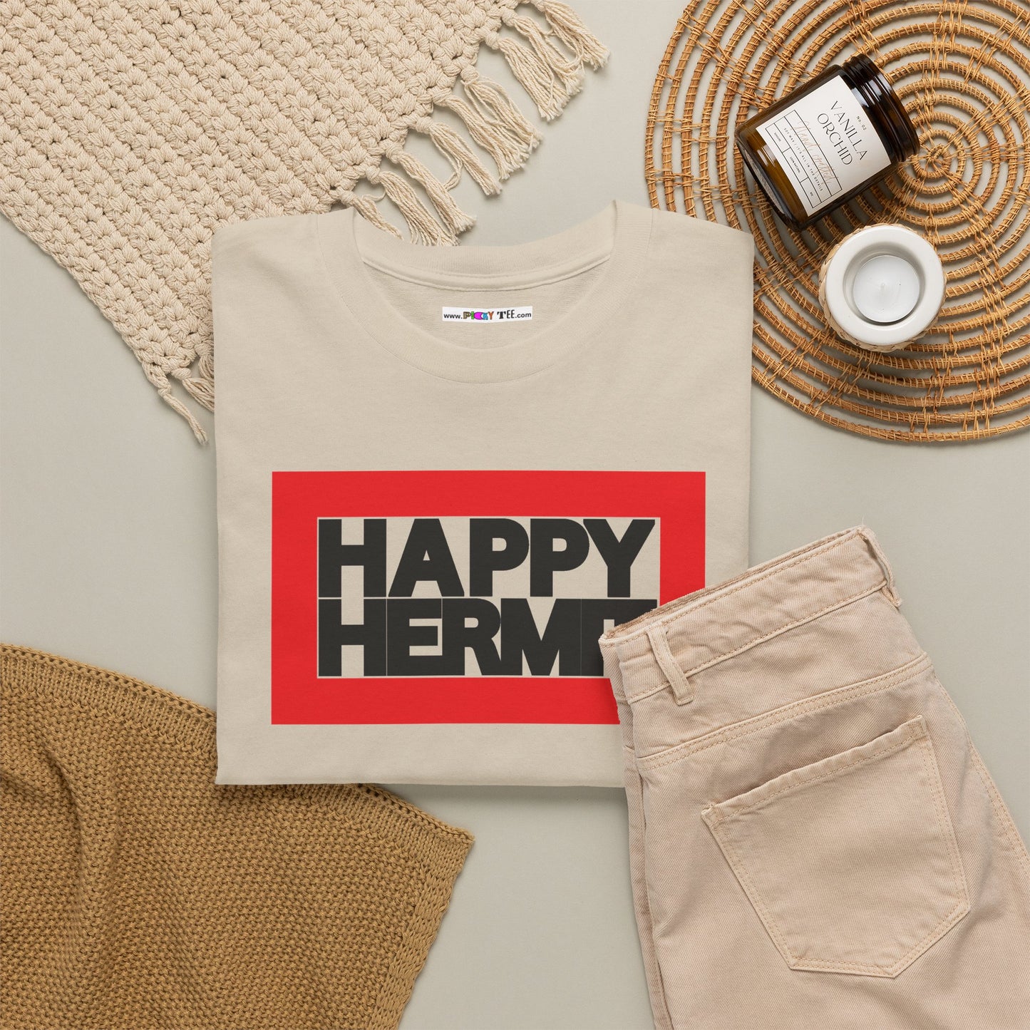 HAPPY HERMIT Unisex Heavy Cotton Tee