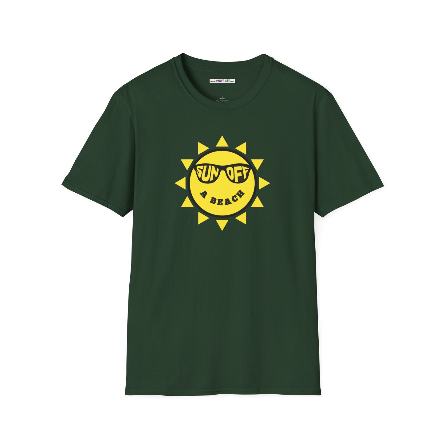 SUN OFF A BEACH Unisex Softstyle 100% Cotton T-Shirt