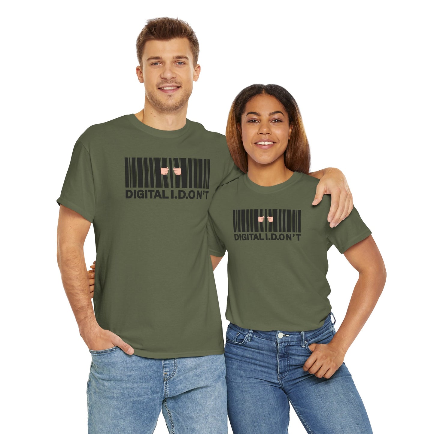 DIGITAL I.D.ON'T Unisex Heavy Cotton Tee