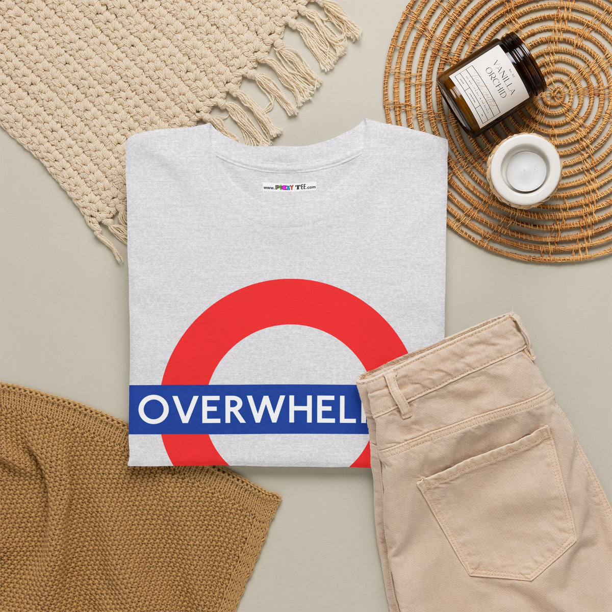 OVERWHELMED Unisex Heavy Cotton Tee