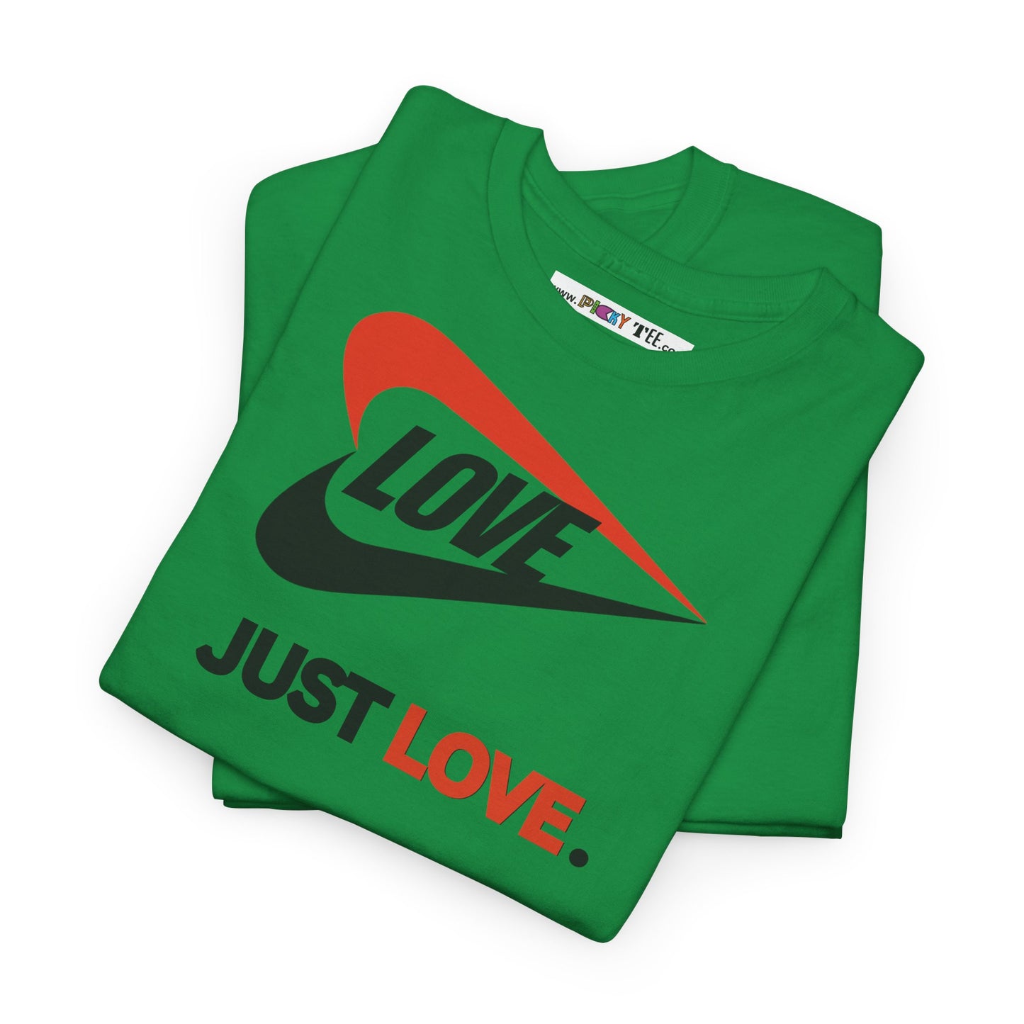 LOVE JUST LOVE. Unisex Heavy Cotton Tee