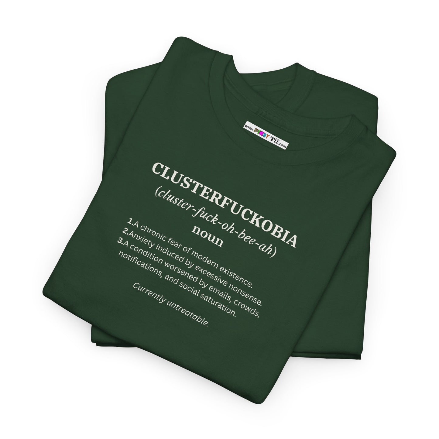 CLUSTERFUCKOBIA Unisex Heavy Cotton Tee
