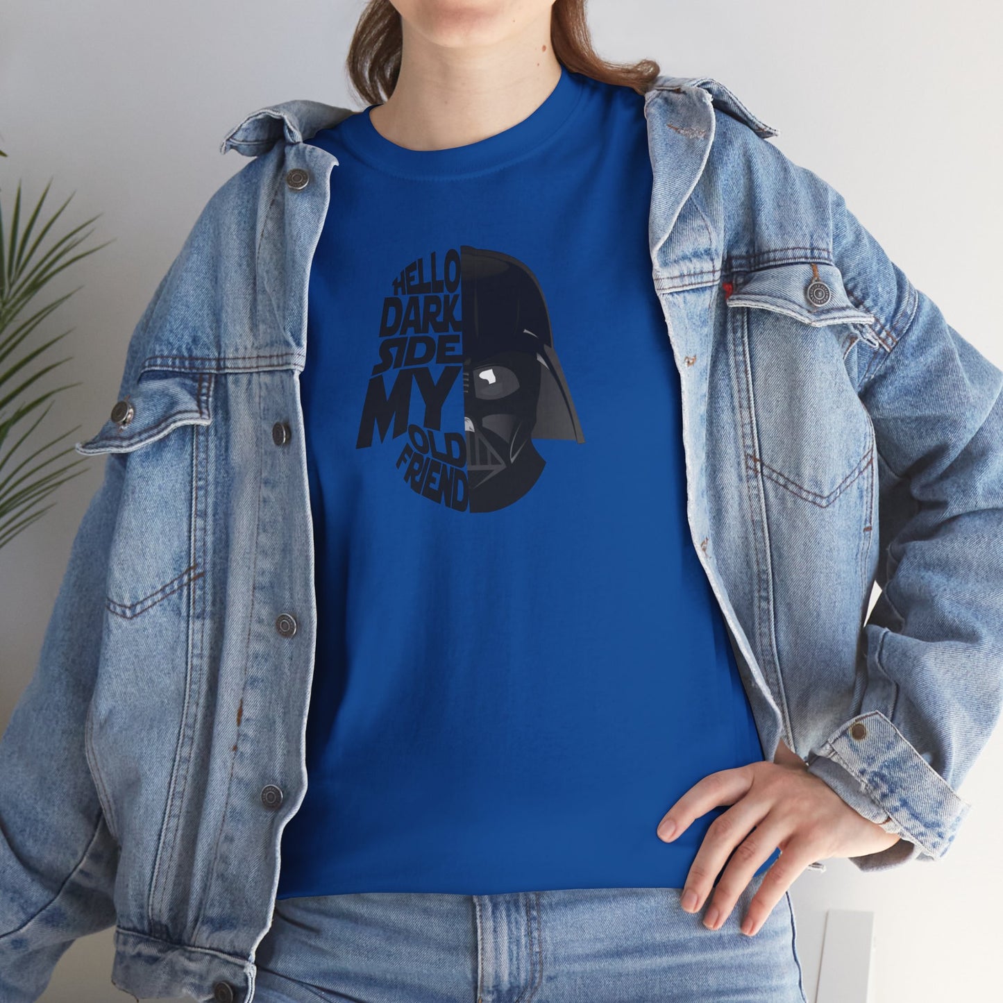 HELLO DARKSIDE MY OLD FRIEND Unisex Heavy Cotton Tee