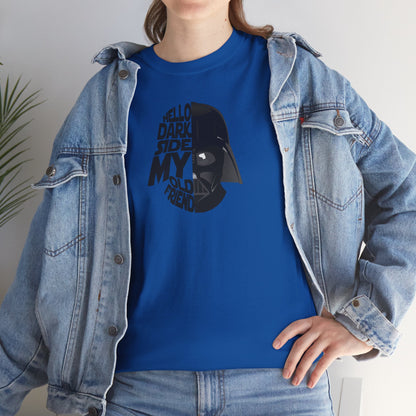 HELLO DARKSIDE MY OLD FRIEND Unisex Heavy Cotton Tee