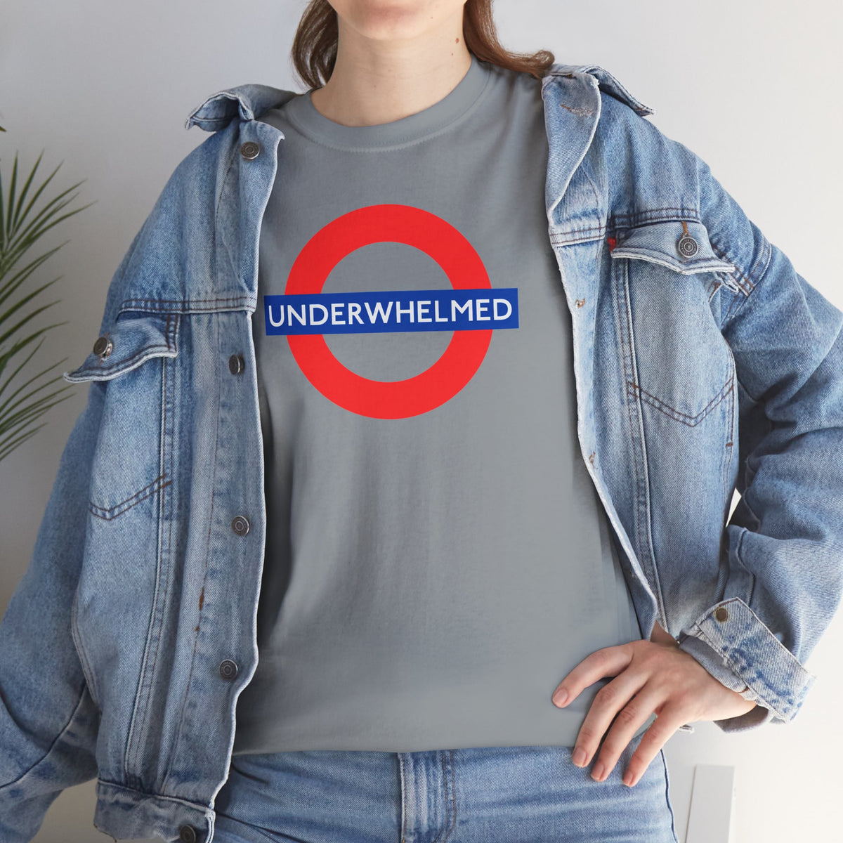 UNDERWHELMED Unisex Heavy Cotton Tee