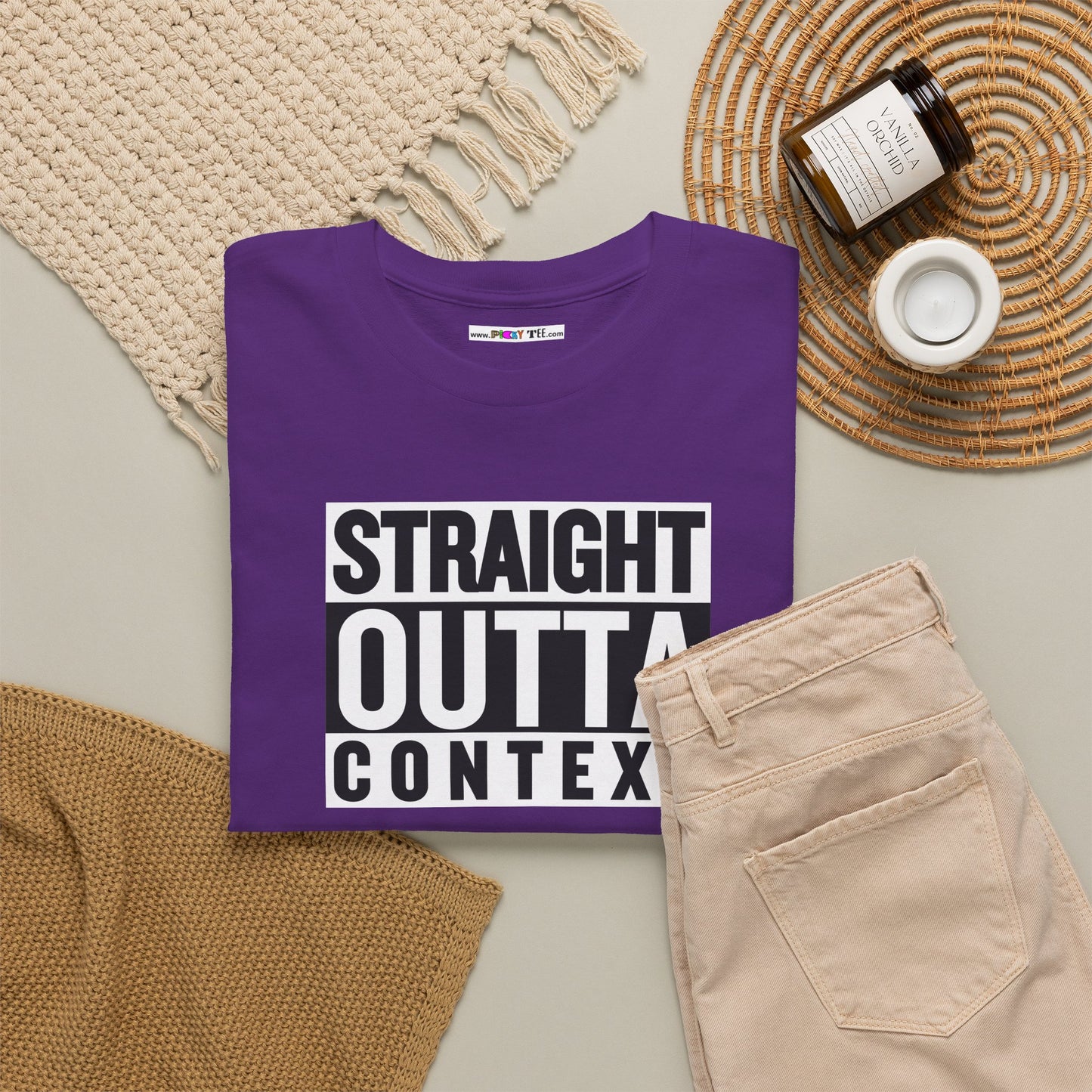 STRAIGHT OUTTA CONTEXT Unisex Heavy Cotton Tee