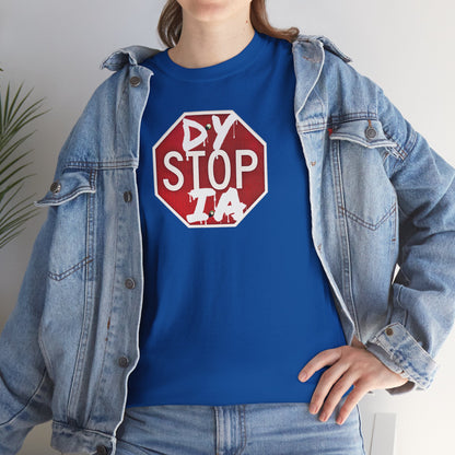 STOP DYSTOPIA Unisex Heavy Cotton Tee