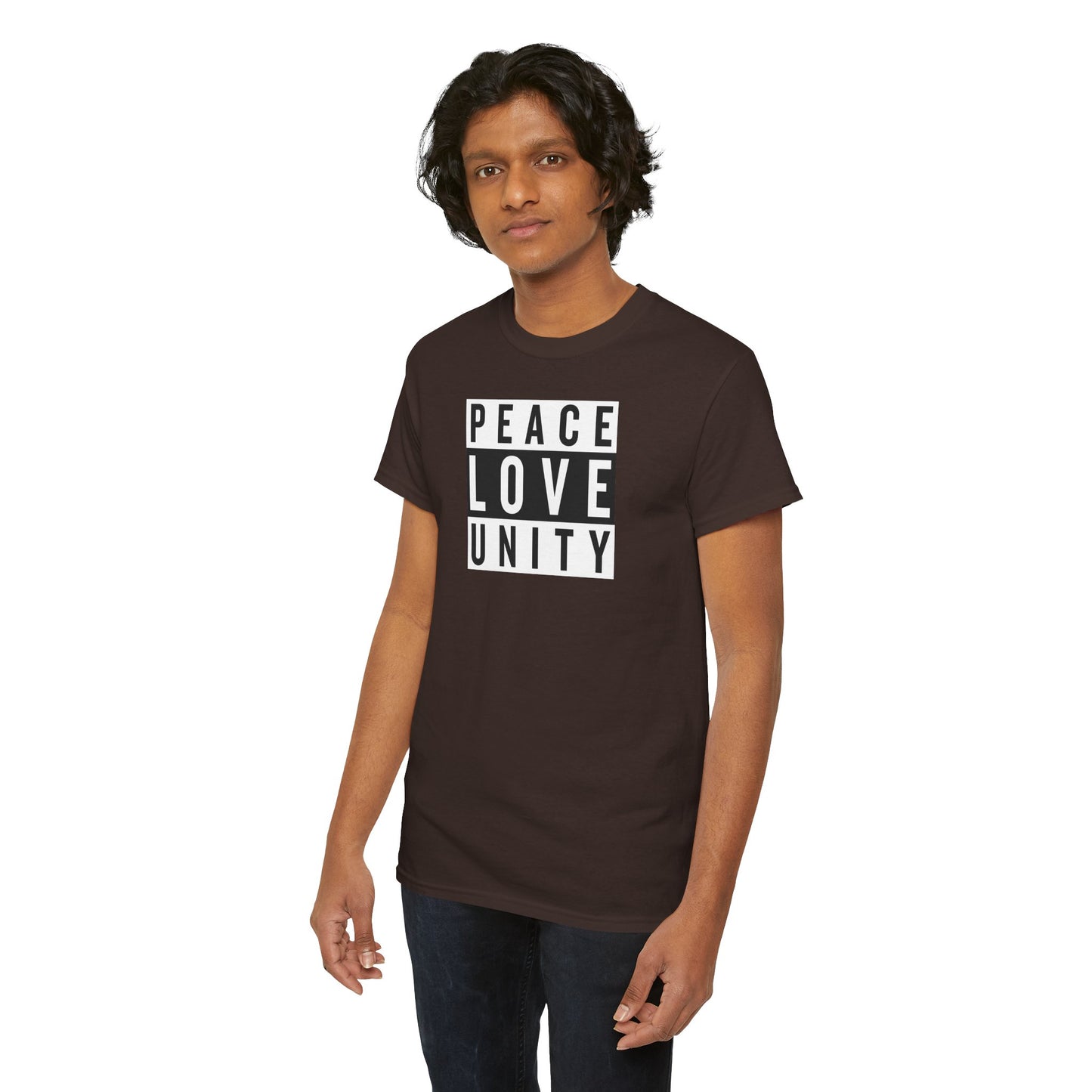 PEACELOVEUNITY Unisex Heavy Cotton Tee