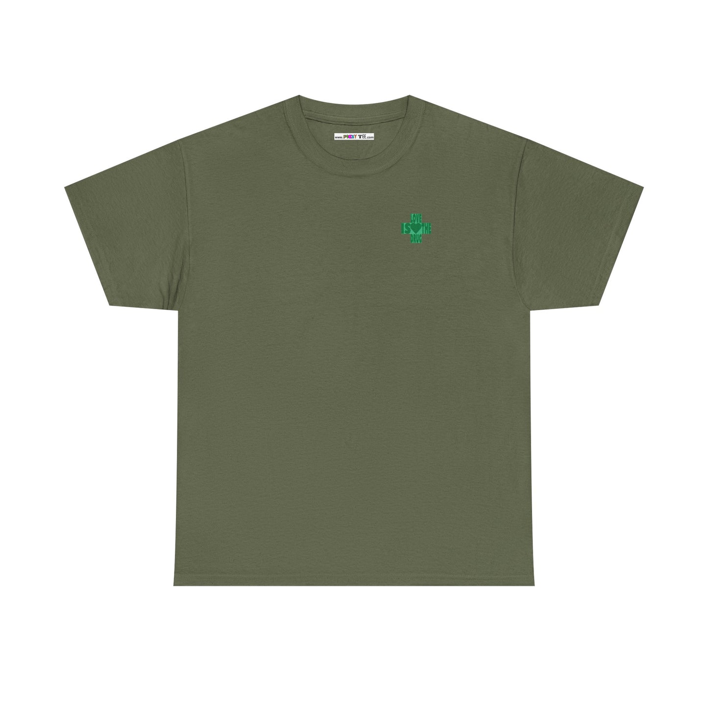 LOVE IS THE DRUG Unisex Heavy Cotton Tee