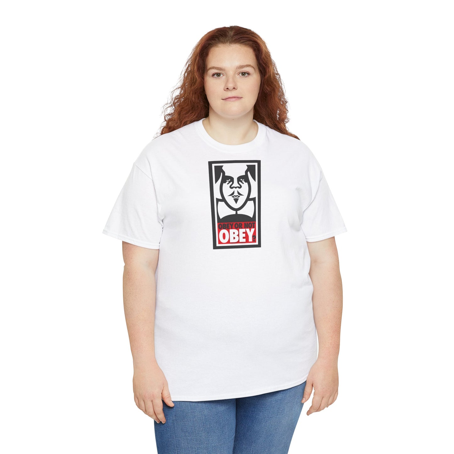 OBEY OR NOT OBEY? Unisex Heavy Cotton Tee