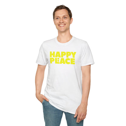 HAPPY PLACE/PEACE Unisex Softstyle 100% Cotton T-Shirt