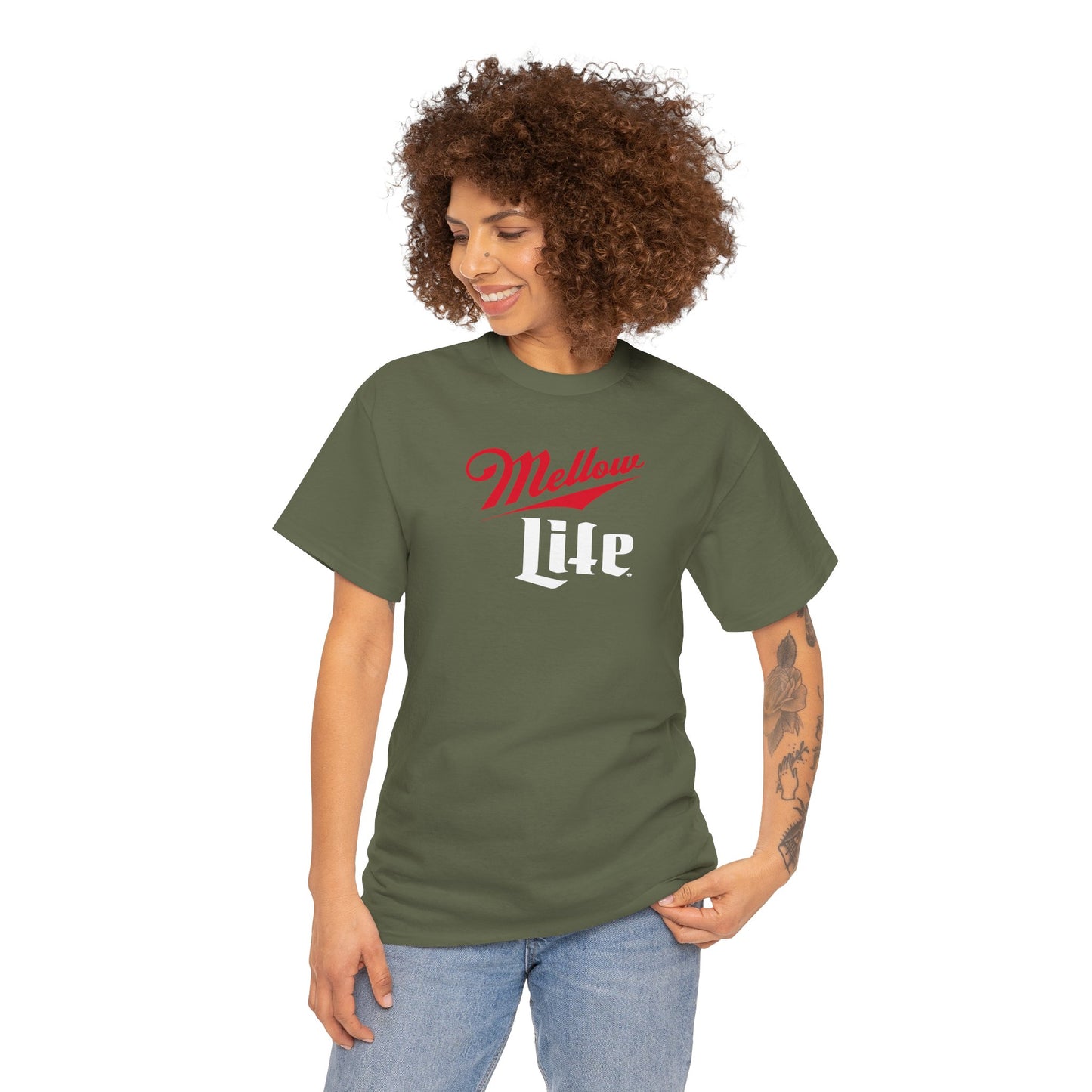 MELLOW LIFE Unisex Heavy Cotton Tee