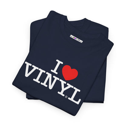 I ❤️ VINYL Unisex Heavy Cotton Tee