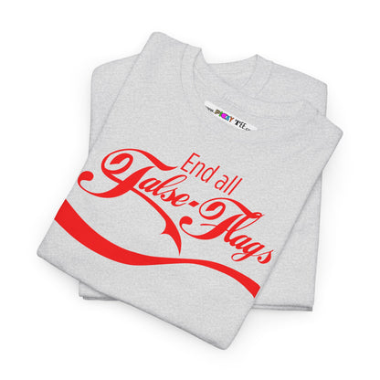 End all False Flags Unisex Heavy Cotton Tee