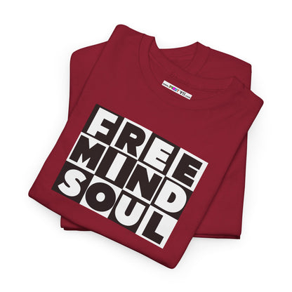 FREE MIND SOUL Unisex Heavy Cotton Tee