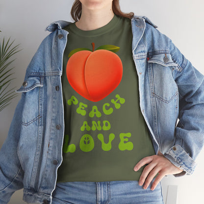PEACH AND LOVE Unisex Heavy Cotton Tee