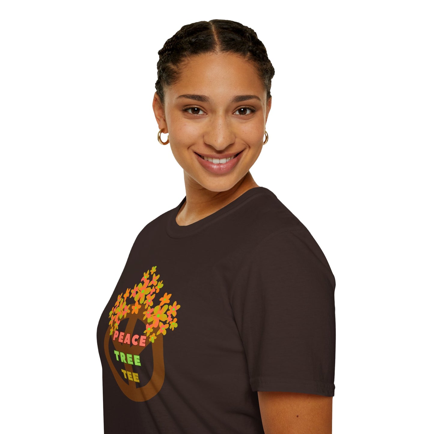 PEACE TREE TEE Unisex Softstyle 100% Cotton T-Shirt