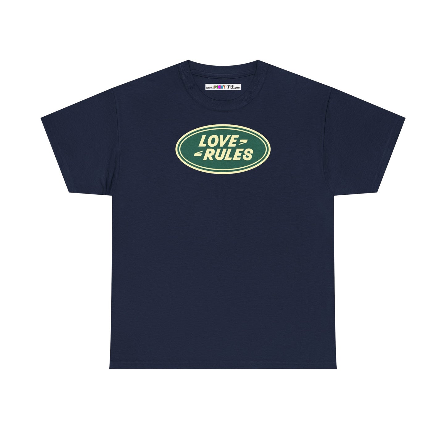 LOVE RULES Unisex Heavy Cotton Tee