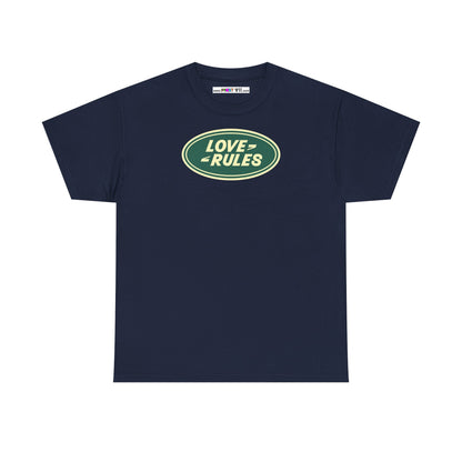 LOVE RULES Unisex Heavy Cotton Tee